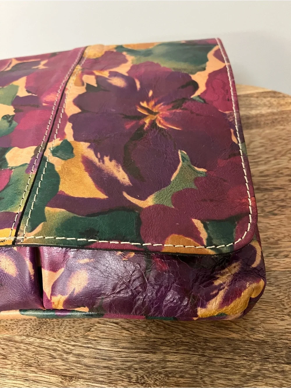 Patricia Nash Granada Crossbody Bag in Blooming Romance Floral Leather Print